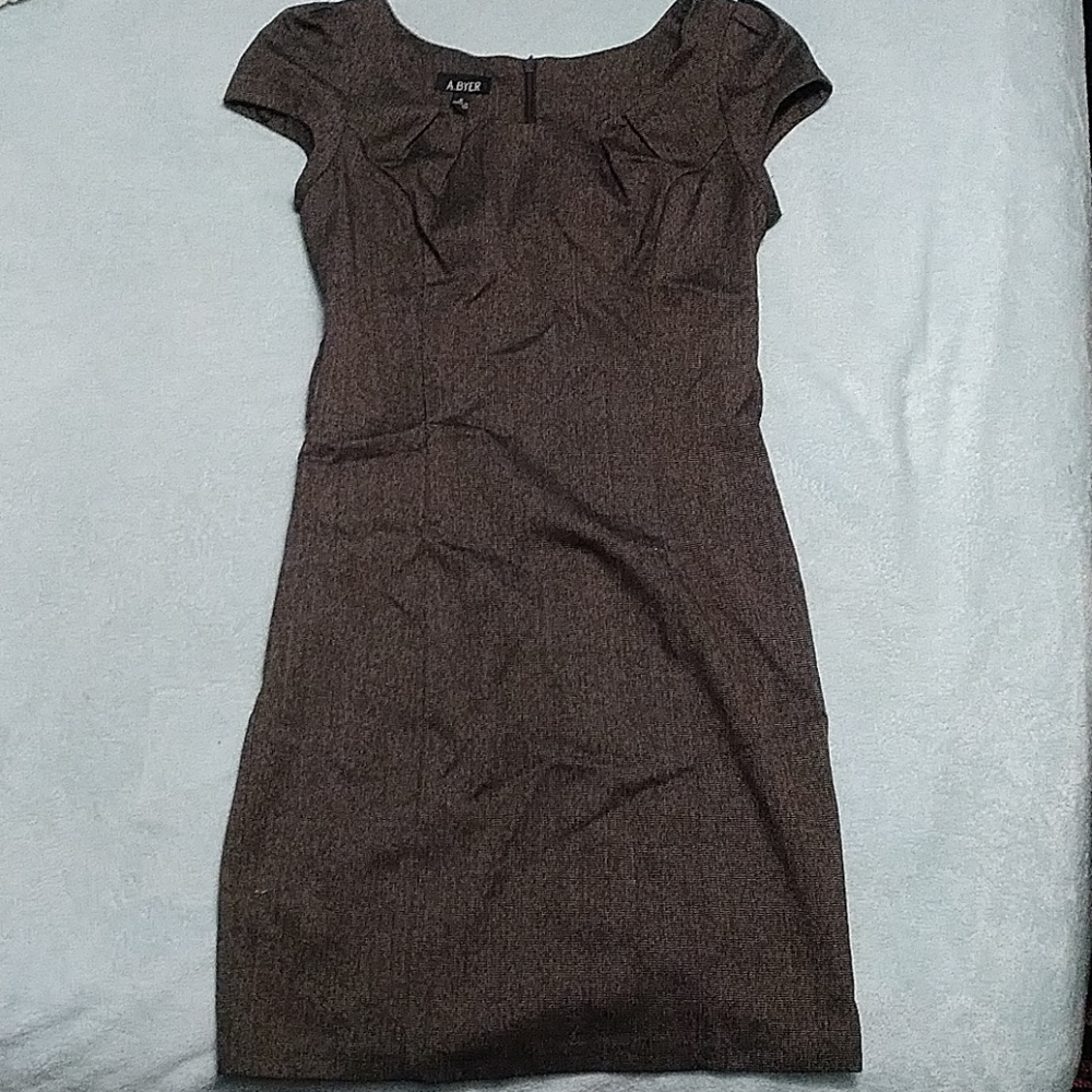 Form fitting brownish grey dress